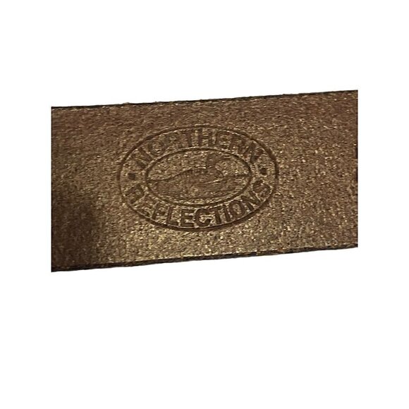 Northern Reflections Brown Genuine Italian Leather Belt Size M - Picture 3 of 11